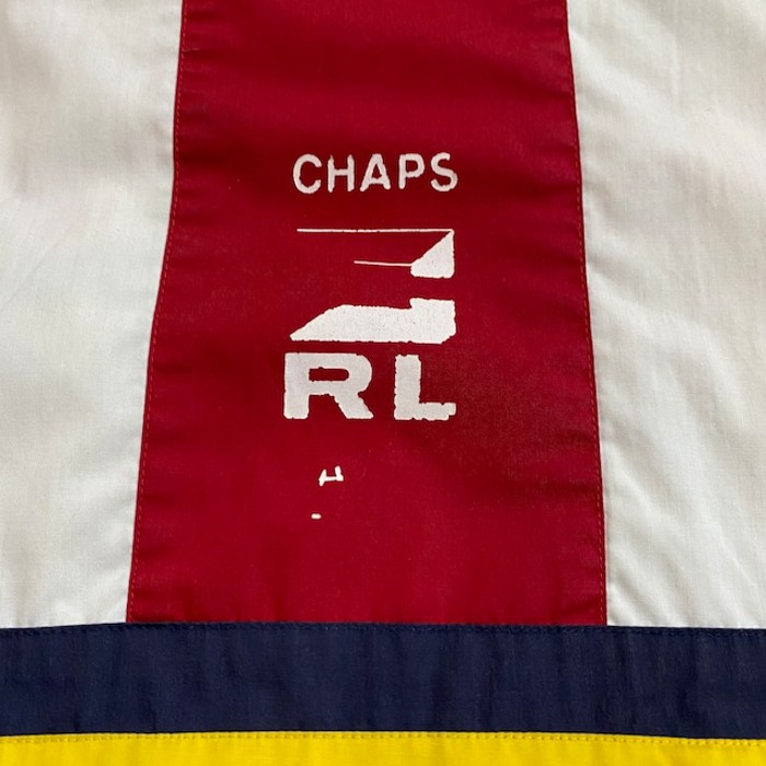 【CHAPS 】チャップス　セーリングジャケット　全面プリント　赤　白　 | Vintage.City 古着屋、古着コーデ情報を発信