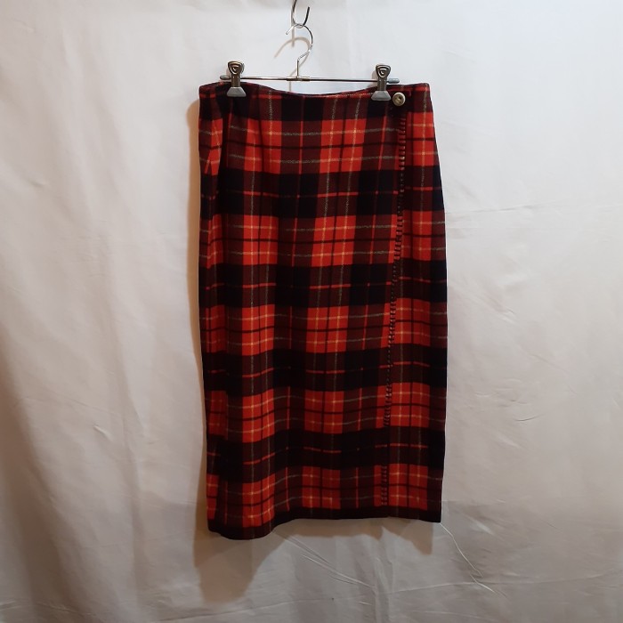wool check skirt | Vintage.City 빈티지숍, 빈티지 코디 정보