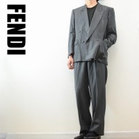 FENDI メンズ セットアップ スーツ ダブル グレー XLサイズ相当 | Vintage.City 古着屋、古着コーデ情報を発信