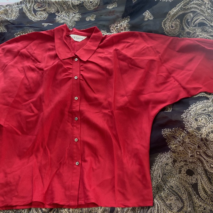 赤色ドルマンスリーブブラウス | Vintage.City 古着屋、古着コーデ情報を発信
