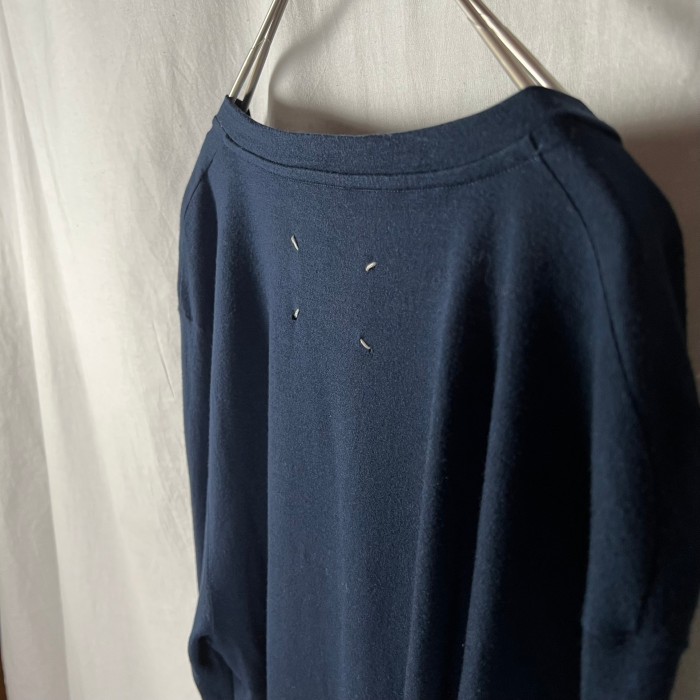 08AW martin margiela ⑩ここのえ期 navy knit | Vintage.City 古着屋、古着コーデ情報を発信
