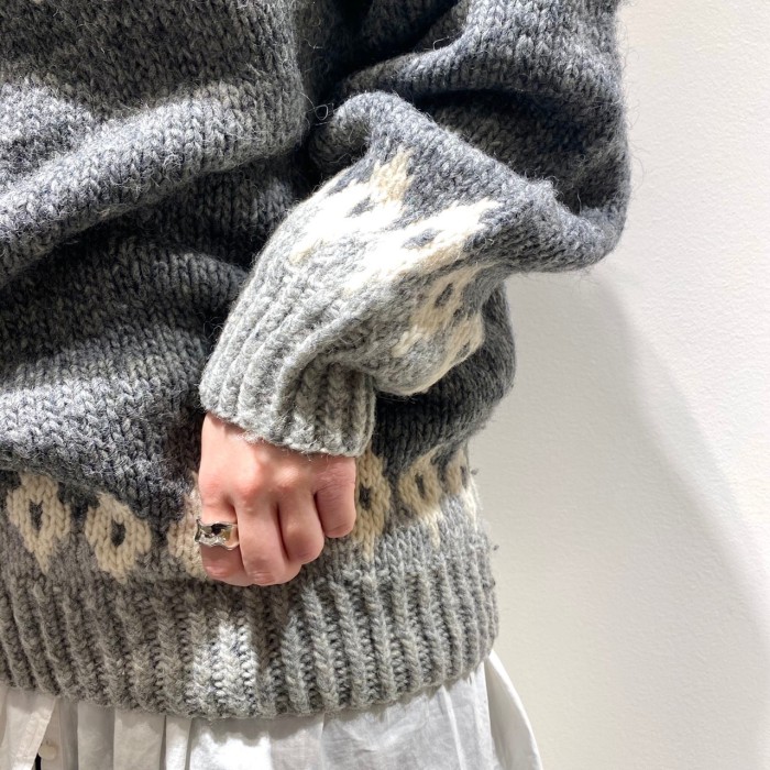 Nordic knit sweater | Vintage.City 古着屋、古着コーデ情報を発信