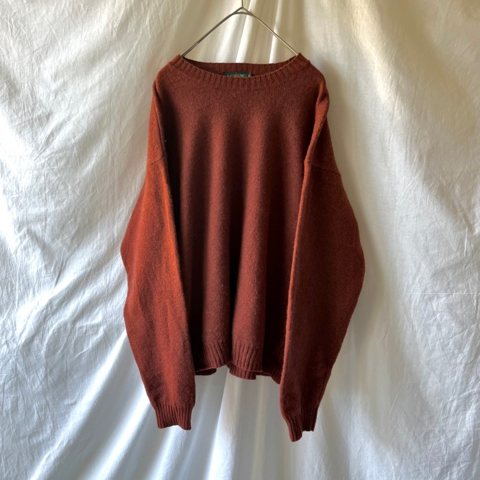 90s “j crew” 巨人タグ Dark red knit | Vintage.City 古着屋、古着コーデ情報を発信
