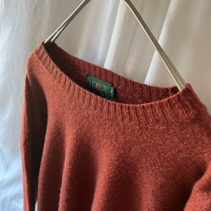 90s “j crew” 巨人タグ Dark red knit | Vintage.City