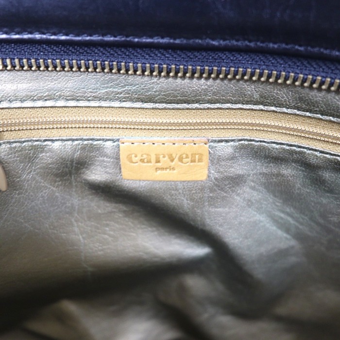 CARVEN レザートートバッグ ブラック | Vintage.City 古着屋、古着コーデ情報を発信