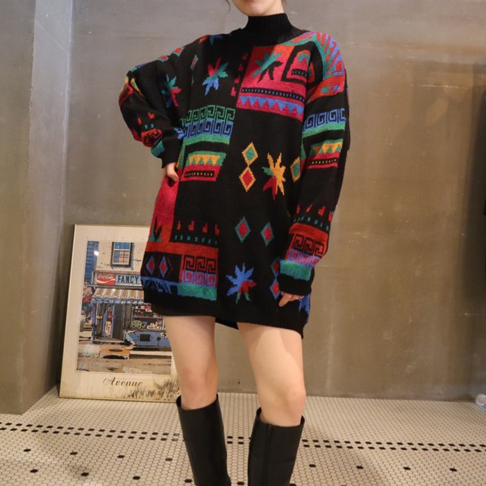 Colorful sweater | Vintage.City 古着屋、古着コーデ情報を発信