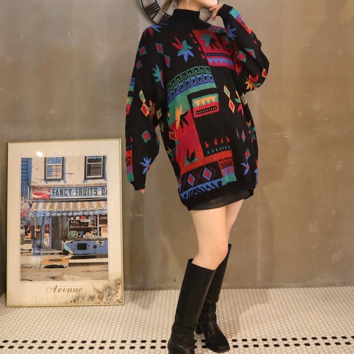 Colorful sweater | Vintage.City 빈티지숍, 빈티지 코디 정보