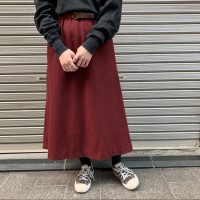 wool skirt wine red | Vintage.City 古着屋、古着コーデ情報を発信