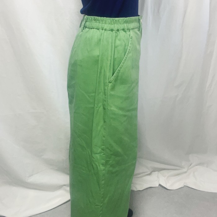 Vintage Light Green Corduroy Long Skirt | Vintage.City 古着屋、古着コーデ情報を発信