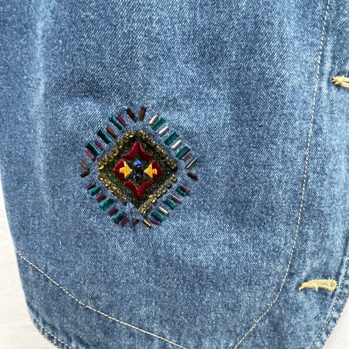 80S vintage Denim Vest | Vintage.City 古着屋、古着コーデ情報を発信