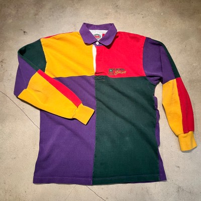 90's BARBARIAN rugger shirt | Vintage.City 빈티지숍, 빈티지 코디 정보