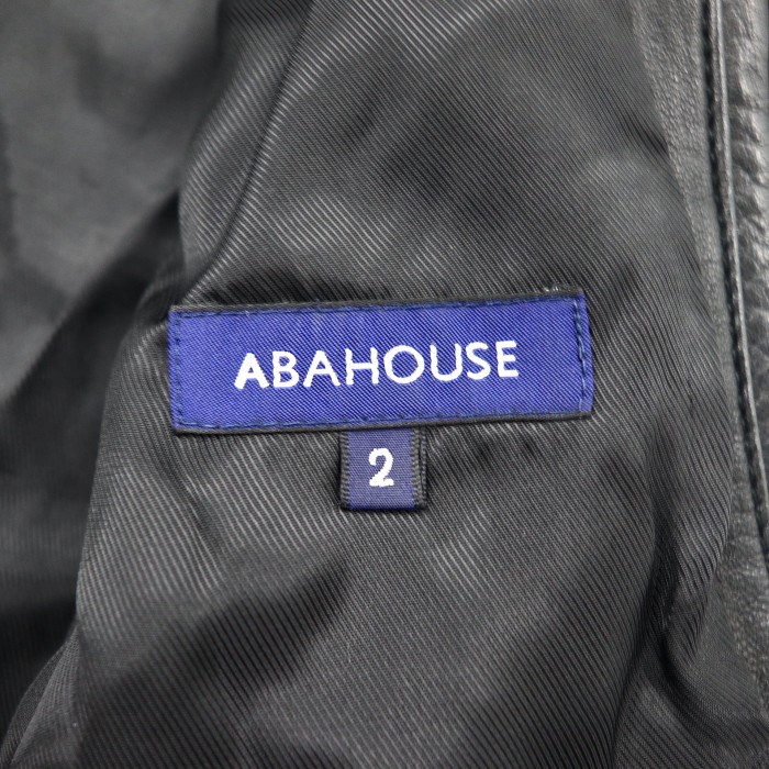 ABAHOUSE レザーブルゾン 2 ブラック 山羊革 0040090000 | Vintage.City 古着屋、古着コーデ情報を発信