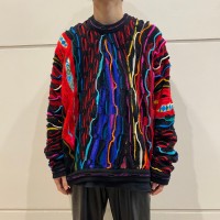 90s "COOGI" 3D design wool knit sweater | Vintage.City 빈티지숍, 빈티지 코디 정보