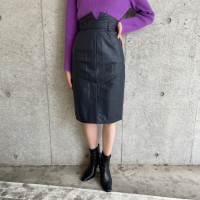 size2 レザータイトスカート ブラック | Vintage.City 古着屋、古着コーデ情報を発信