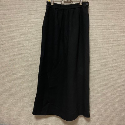 【CONCENT】ブラックウールロングスカート | Vintage.City 古着屋、古着コーデ情報を発信
