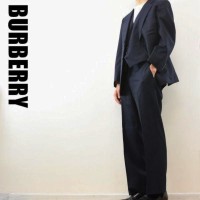 BURBERRY メンズ セットアップ スーツ 3ピース ネイビー | Vintage.City 빈티지숍, 빈티지 코디 정보