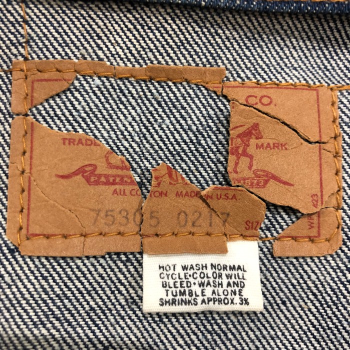 Levi's 75305 0217 刺繍入りデニムジャケット | Vintage.City 古着屋、古着コーデ情報を発信