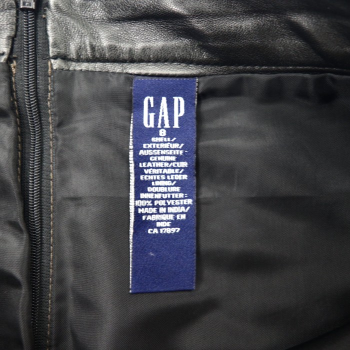 GAP ラムレザースカート 8 ブラック 羊革 オールドギャップ | Vintage.City 古着屋、古着コーデ情報を発信