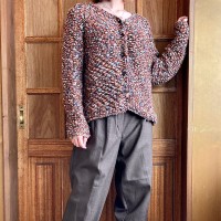 Mix Yarn Knit Cardigan BRN | Vintage.City Vintage Shops, Vintage Fashion Trends