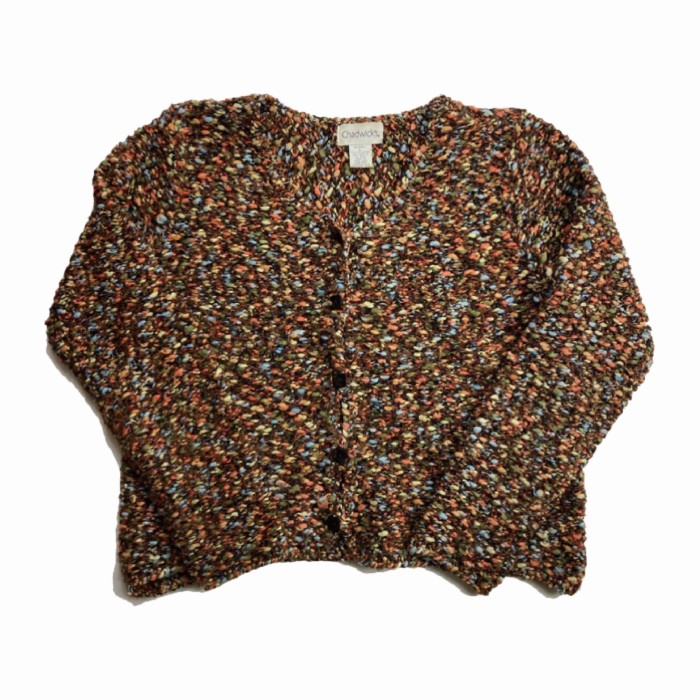 Mix Yarn Knit Cardigan BRN | Vintage.City 古着屋、古着コーデ情報を発信