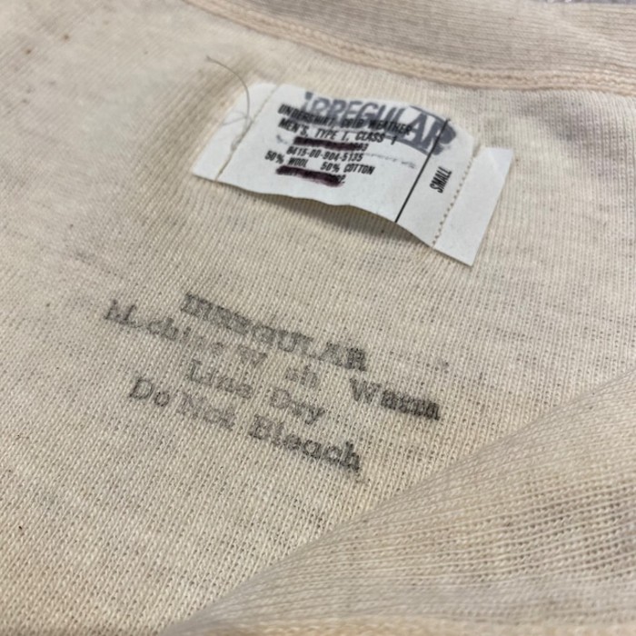 80年代 “S” U.S.ARMY アンダーシャツ ヘンリーネック ミリタリー | Vintage.City 古着屋、古着コーデ情報を発信