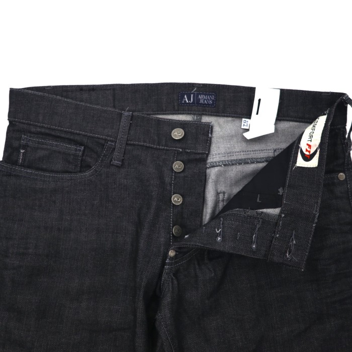 ARMANI JEANS ブラックデニムパンツ 34 ブラック イタリア製 | Vintage.City 古着屋、古着コーデ情報を発信