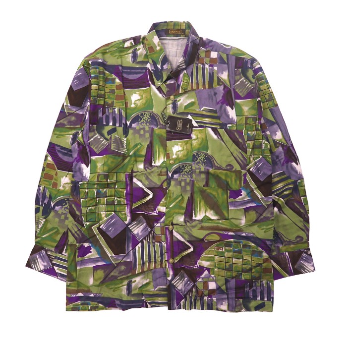 ARAMIS ポリシャツ M マルチカラー 総柄 日本製 デッドストック 未使用 | Vintage.City 古着屋、古着コーデ情報を発信