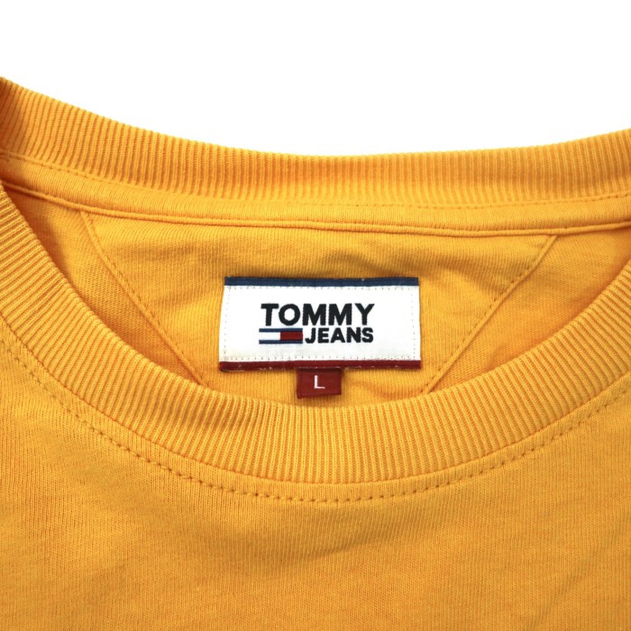 TOMMY JEANS ロングスリーブTシャツ L イエロー コットン 袖ロゴ | Vintage.City 古着屋、古着コーデ情報を発信
