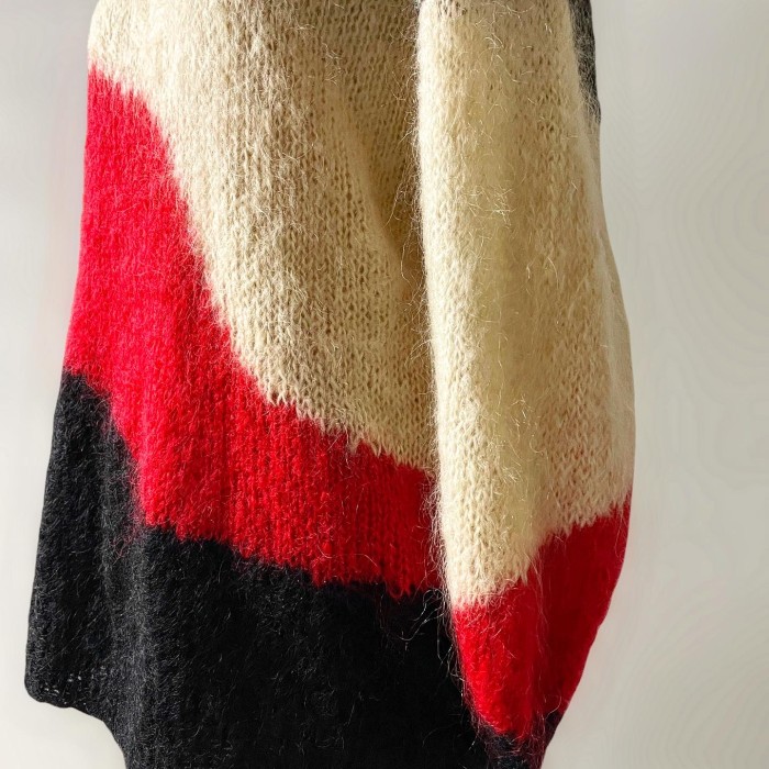 EURO OLD Mohair Shaggy Art Knit | Vintage.City 古着屋、古着コーデ情報を発信