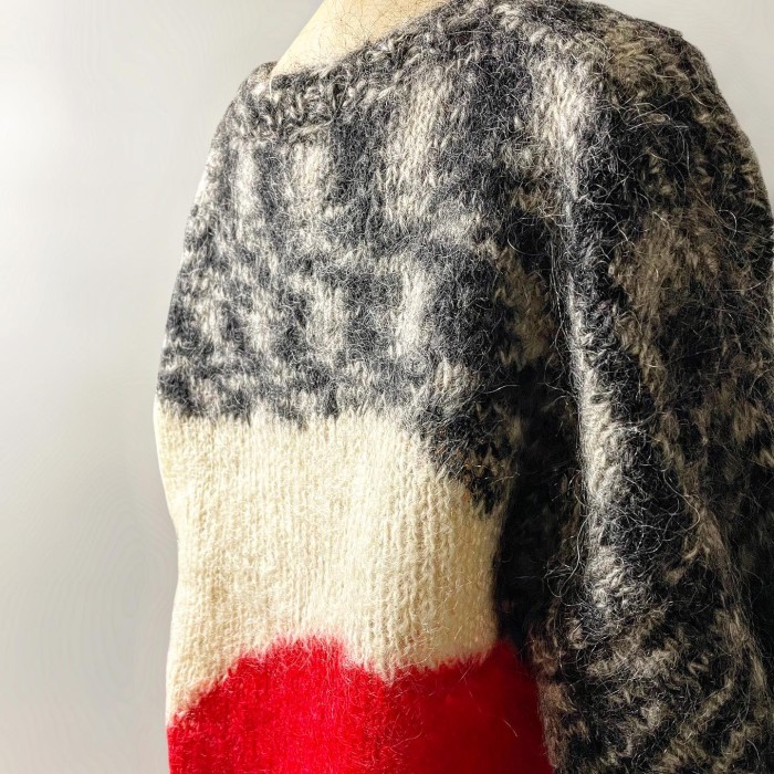 EURO OLD Mohair Shaggy Art Knit | Vintage.City Vintage Shops, Vintage Fashion Trends