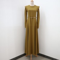 1970-80's Olive green Maxi dress | Vintage.City 빈티지숍, 빈티지 코디 정보