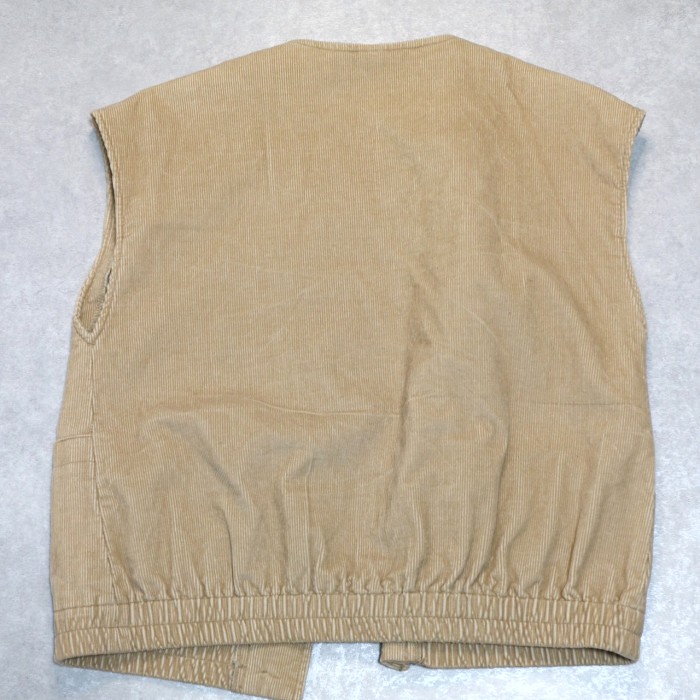 Vintage Beige Button Down Vest | Vintage.City 古着屋、古着コーデ情報を発信