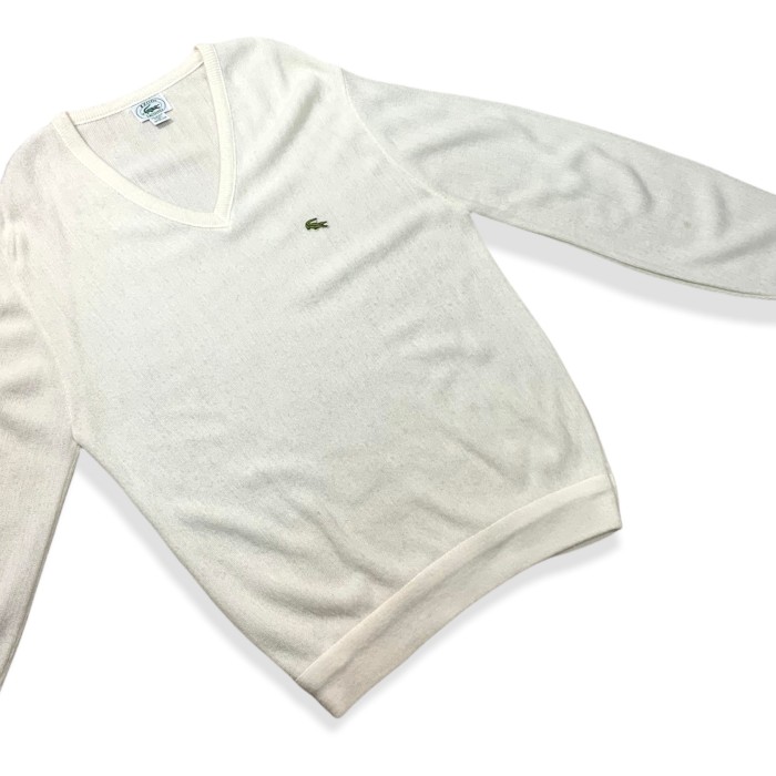 Lacoste V-neck Acryl Knit MADE IN USA | Vintage.City 古着屋、古着コーデ情報を発信