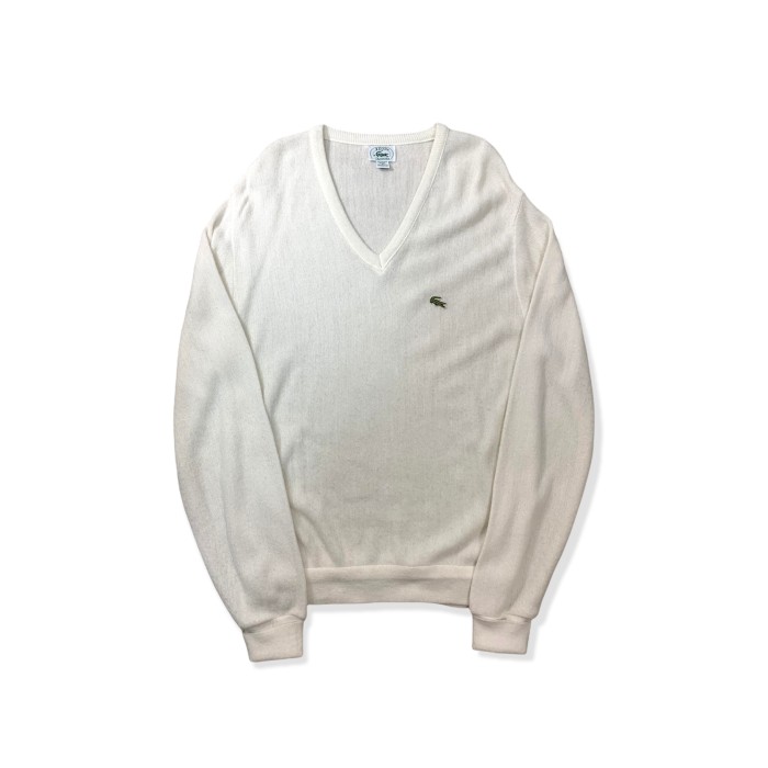 Lacoste V-neck Acryl Knit MADE IN USA | Vintage.City 古着屋、古着コーデ情報を発信