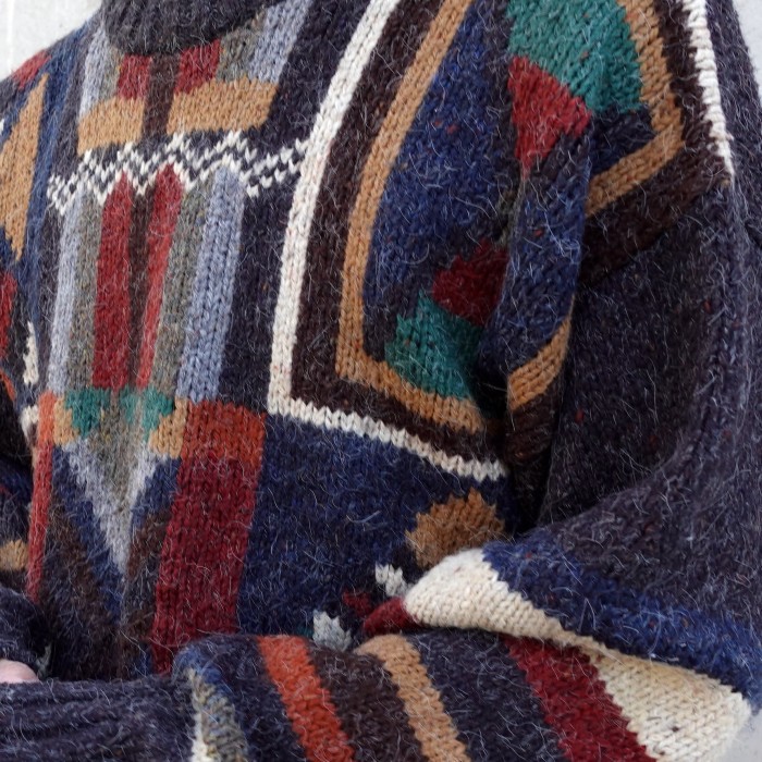 【unisex】vintage Design knit / クレイジーパターン | Vintage.City 古着屋、古着コーデ情報を発信
