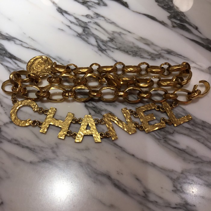 Vintage Chanel Logo Chain Belt | Vintage.City 빈티지숍, 빈티지 코디 정보