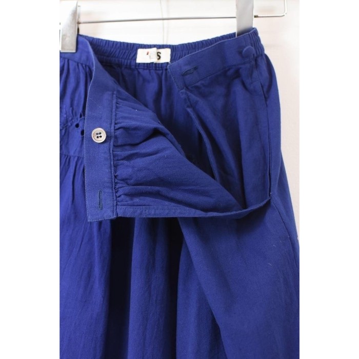ISSEYMIYAKE レディース フレア ロングスカート 裾レース ブルー 9 | Vintage.City 古着屋、古着コーデ情報を発信