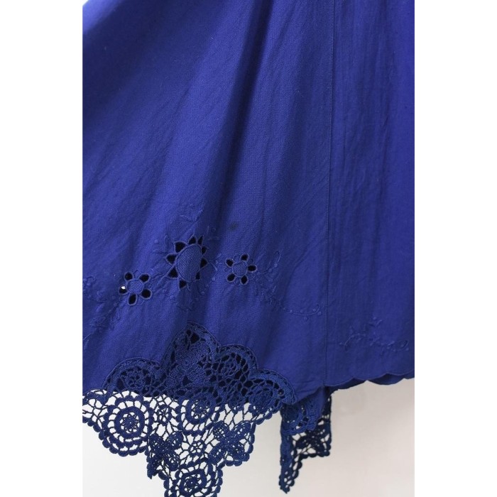 ISSEYMIYAKE レディース フレア ロングスカート 裾レース ブルー 9 | Vintage.City 빈티지숍, 빈티지 코디 정보