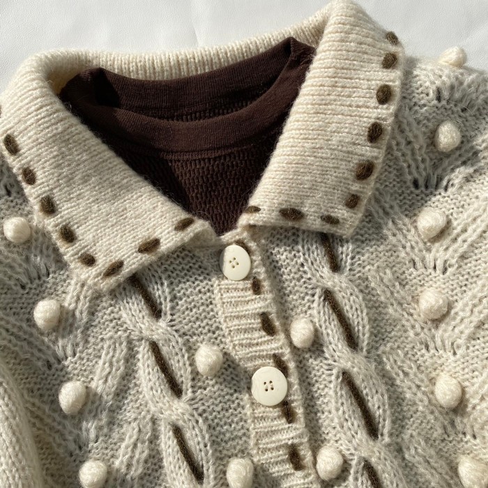 Design knit cardigan | Vintage.City 古着屋、古着コーデ情報を発信