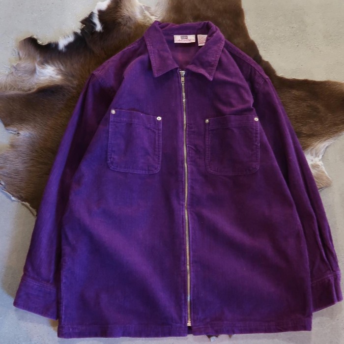 corduroy zip jacket | Vintage.City 古着屋、古着コーデ情報を発信