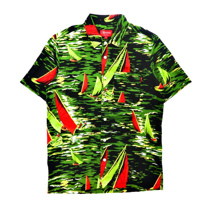 Supreme Hawaiian Shirt アロハシャツ S ブラック 総柄 | Vintage.City