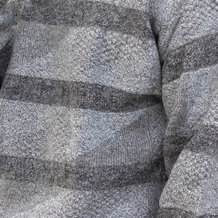 【unisex】vintage Design knit / ボーダーグレー | Vintage.City 古着屋、古着コーデ情報を発信