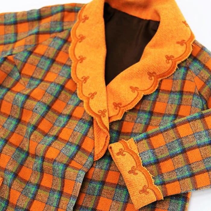 70s Shawl collar wool gown coat Size M | Vintage.City 빈티지숍, 빈티지 코디 정보
