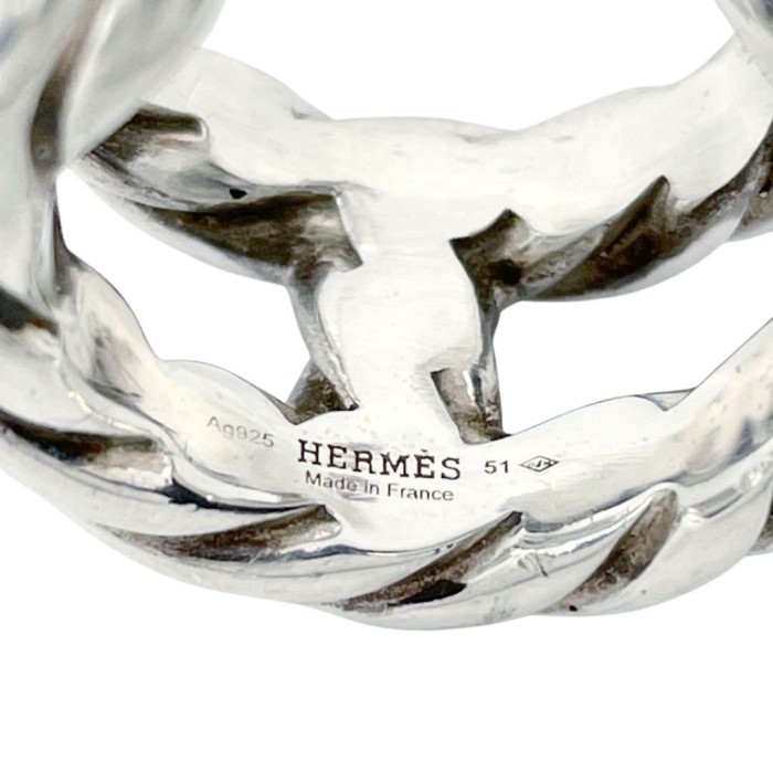 HERMES エルメス リング 指輪 トルサード ツイスト SV925 シルバー