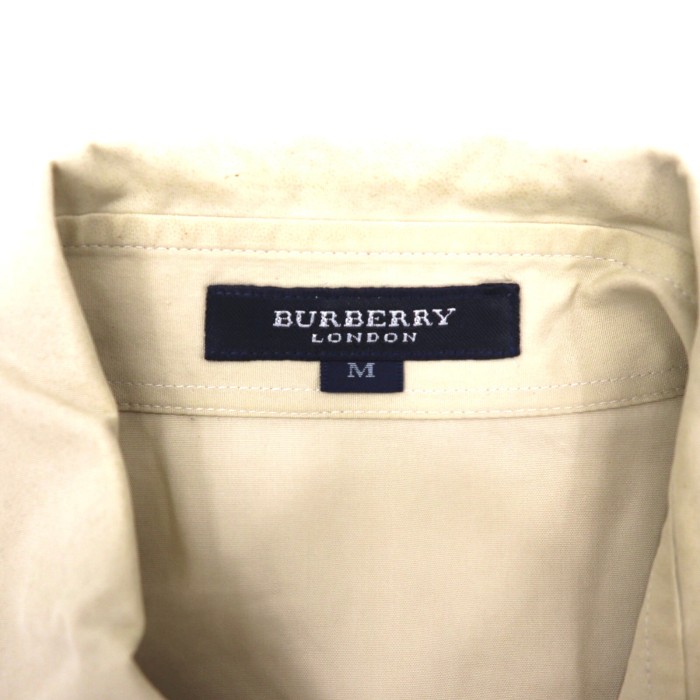 BURBERRY LONDON シャツ M ベージュ コットン 日本製 | Vintage.City 古着屋、古着コーデ情報を発信