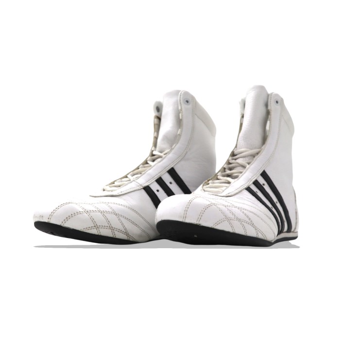 adidas ハイカットスニーカー 24cm ホワイト レザー | Vintage.City