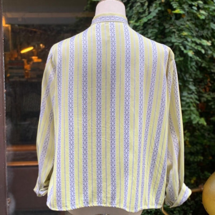 70’s light yellow stand collar jacket | Vintage.City 古着屋、古着コーデ情報を発信
