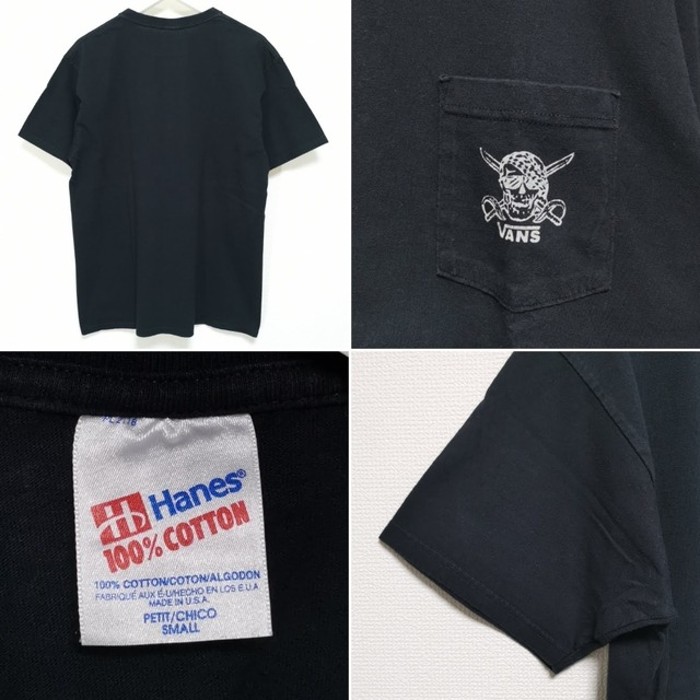 S 90s VANS パイレーツ ポケT Tシャツ HANES 黒 USA製 | Vintage.City 古着屋、古着コーデ情報を発信