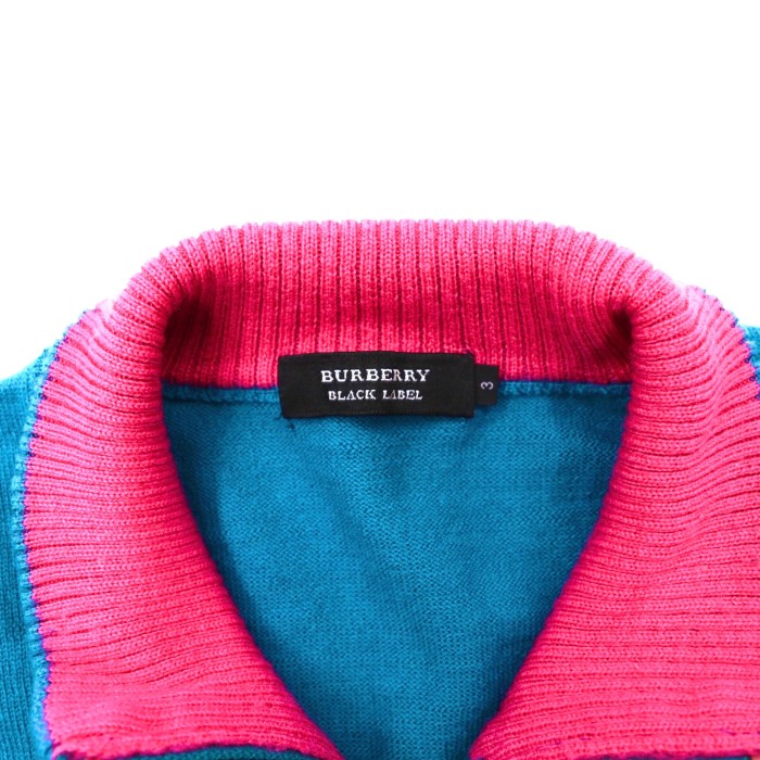 BURBERRY BLACK LABEL ハーフジップニットセーター 3 | Vintage.City 古着屋、古着コーデ情報を発信