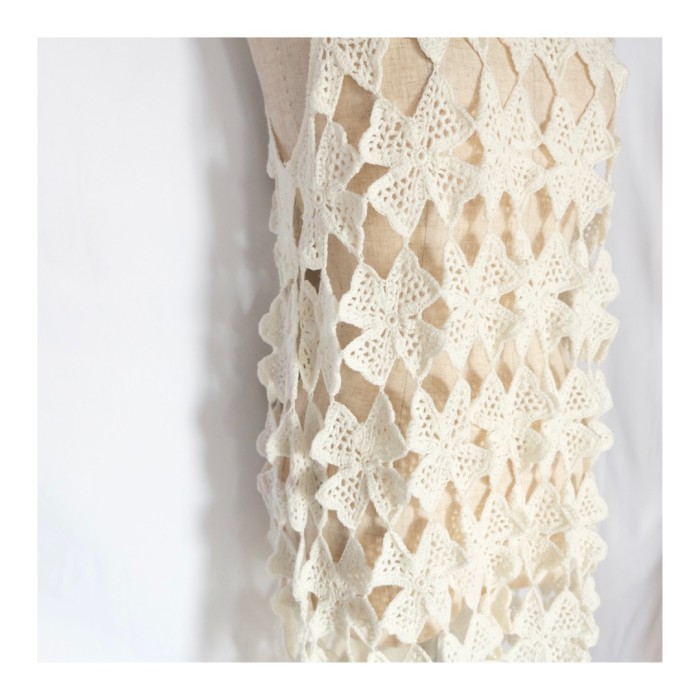 Flower crochet dress | Vintage.City 古着屋、古着コーデ情報を発信